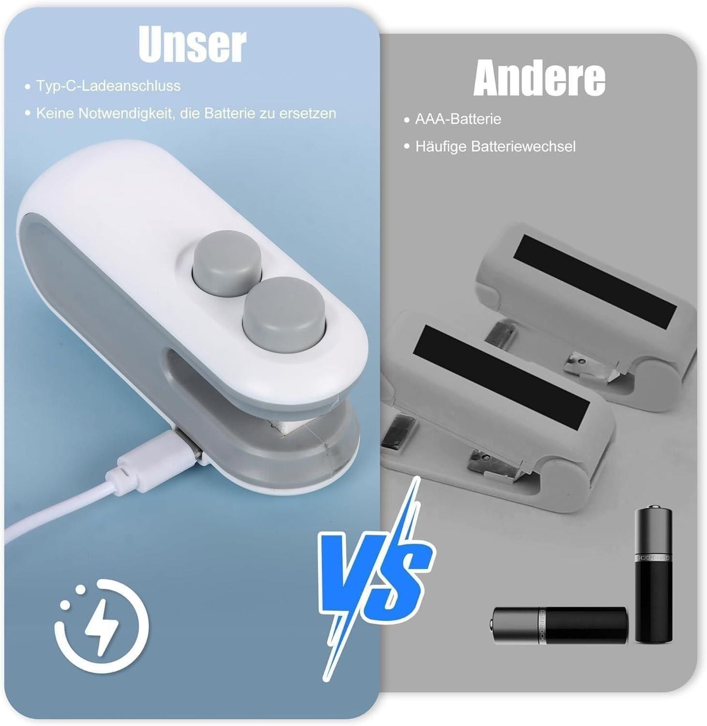 Portable Mini Sealing Machine, Handheld Packet Sealer for Food, Snacks, Chips, Fresh Storage, Plastic Bags Sealing Machine