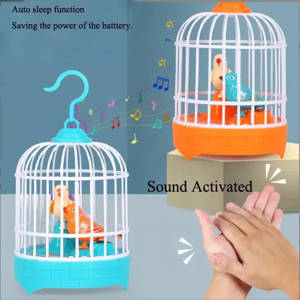 Talking Bird Voice Controlled Singing Interactive Play for Kids Dual Birds